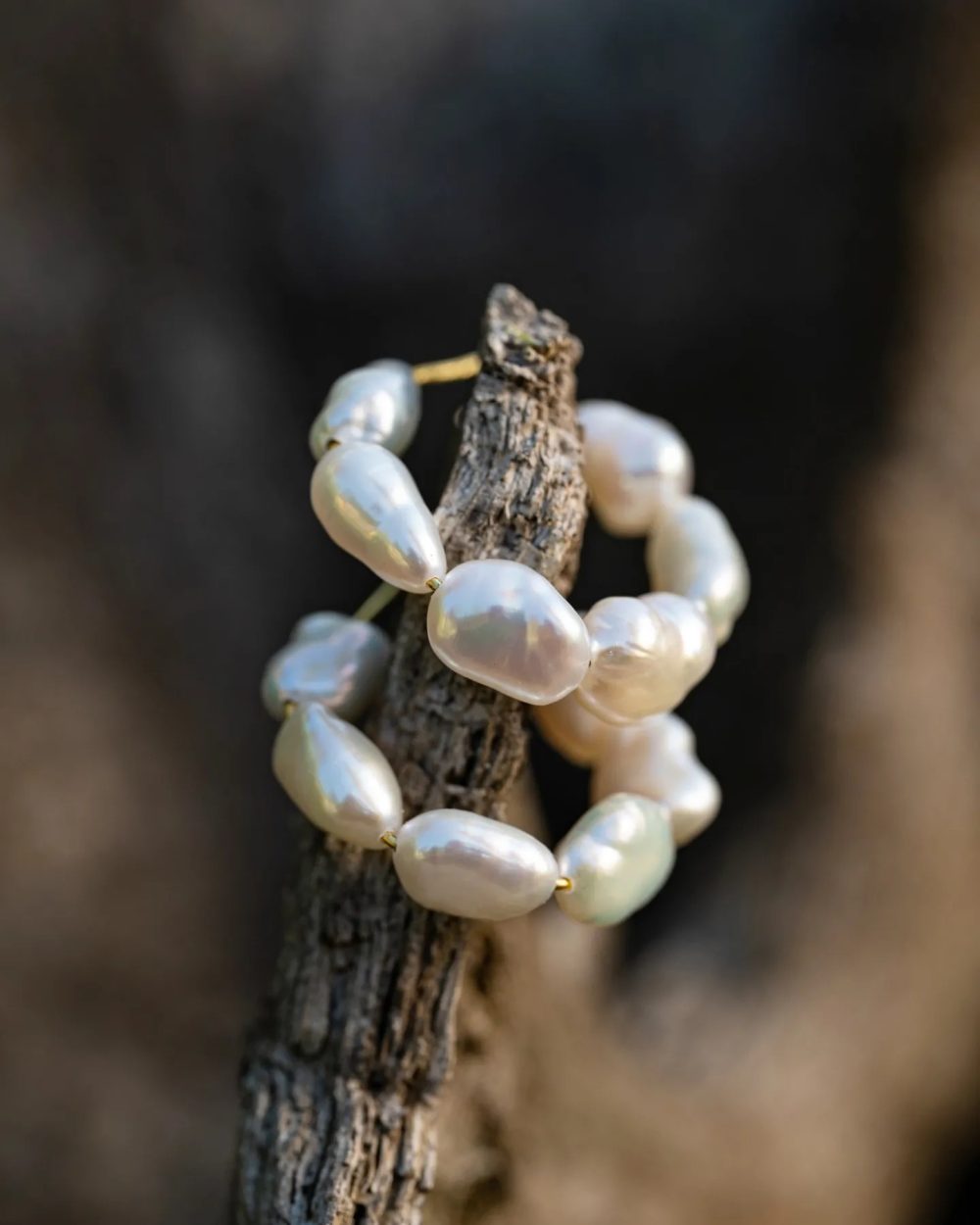 Pearl Hoop Fülbevaló