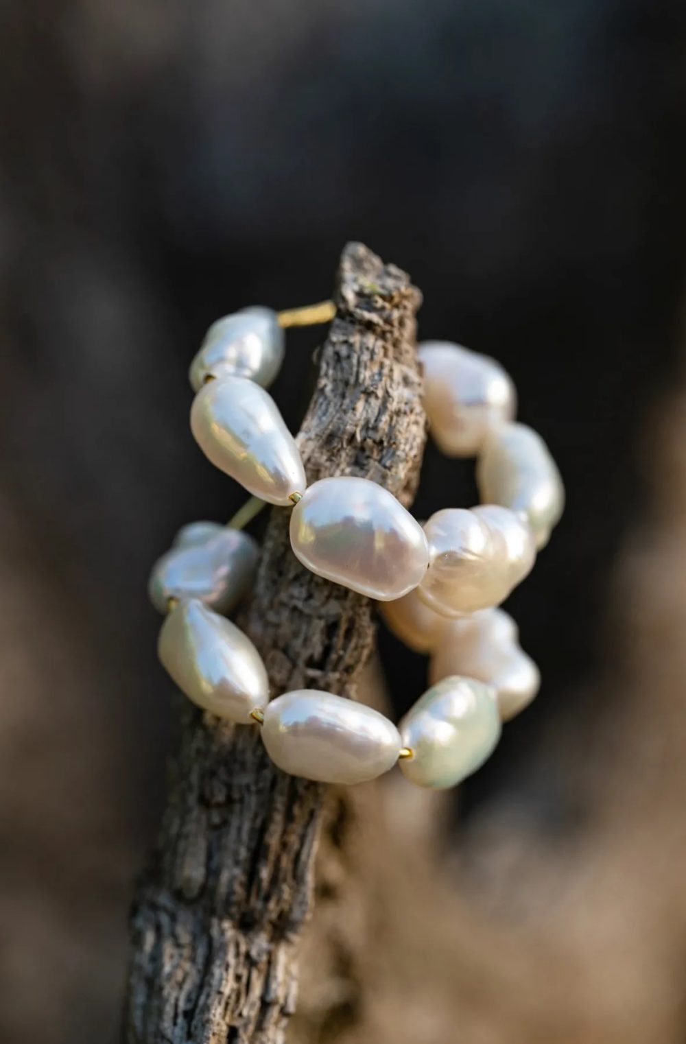 Pearl Hoop Fülbevaló